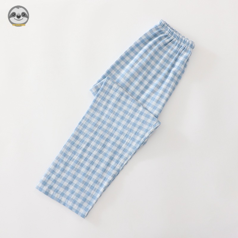 Quần Pyjama Cotton Nguyên Chất Phong Cách Nhật Bản Muji, Chống Muỗi, Thích Hợp Xuân-Hè