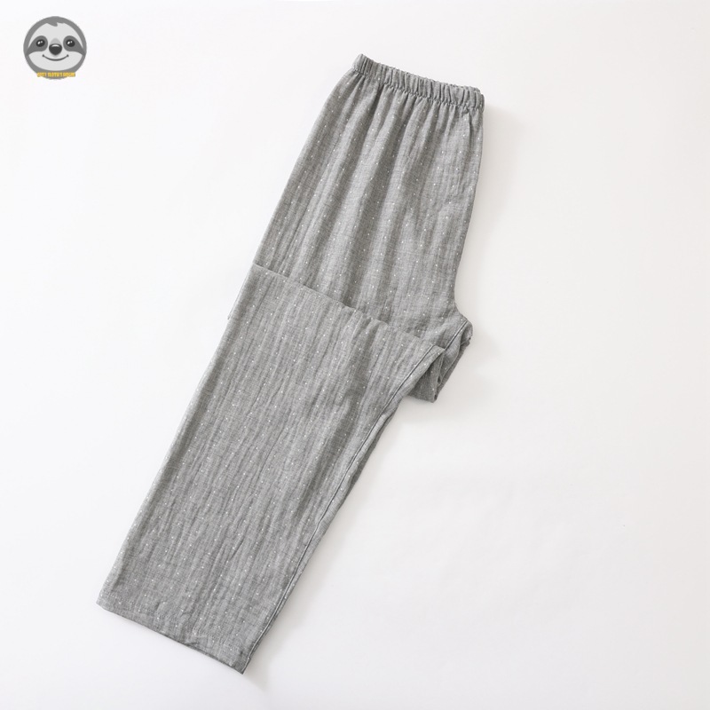Quần Pyjama Cotton Nguyên Chất Phong Cách Nhật Bản Muji, Chống Muỗi, Thích Hợp Xuân-Hè