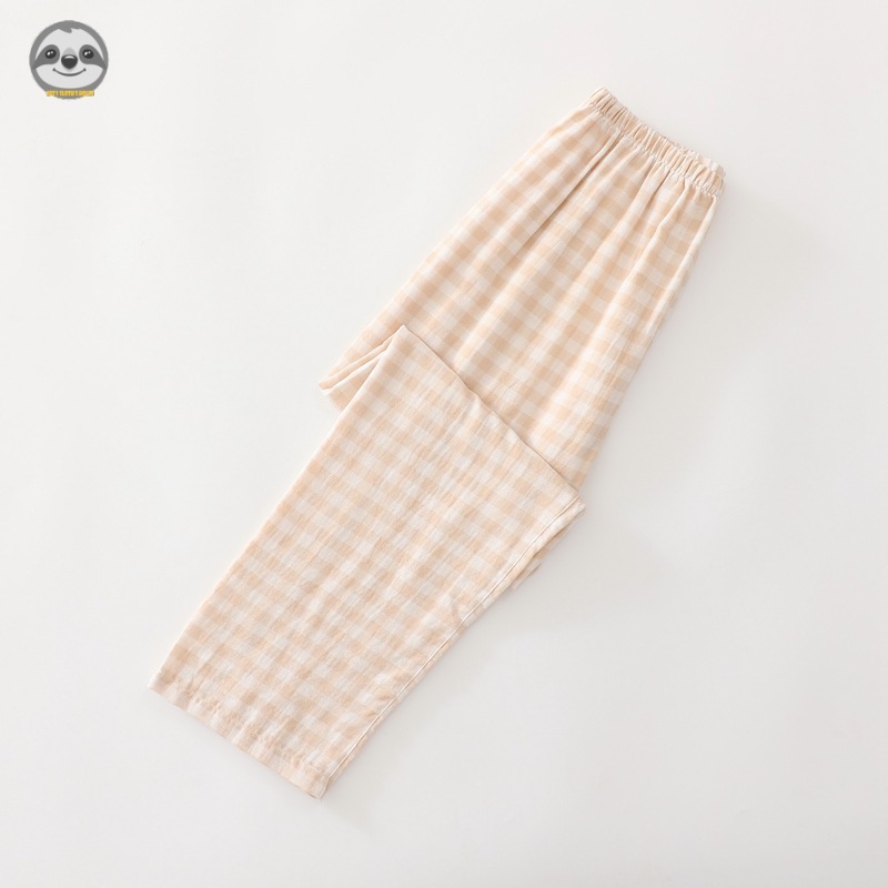 Quần Pyjama Cotton Nguyên Chất Phong Cách Nhật Bản Muji, Chống Muỗi, Thích Hợp Xuân-Hè