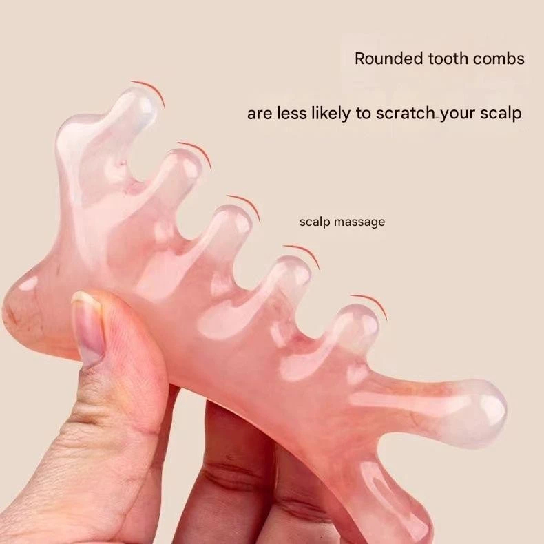 BÁN HOT Lược Massage kinh tuyến 4 trong 1 - Dụng cụ cạo đầu, mặt, tai và mũi, thúc đẩy thư giãn và tuần hoàn