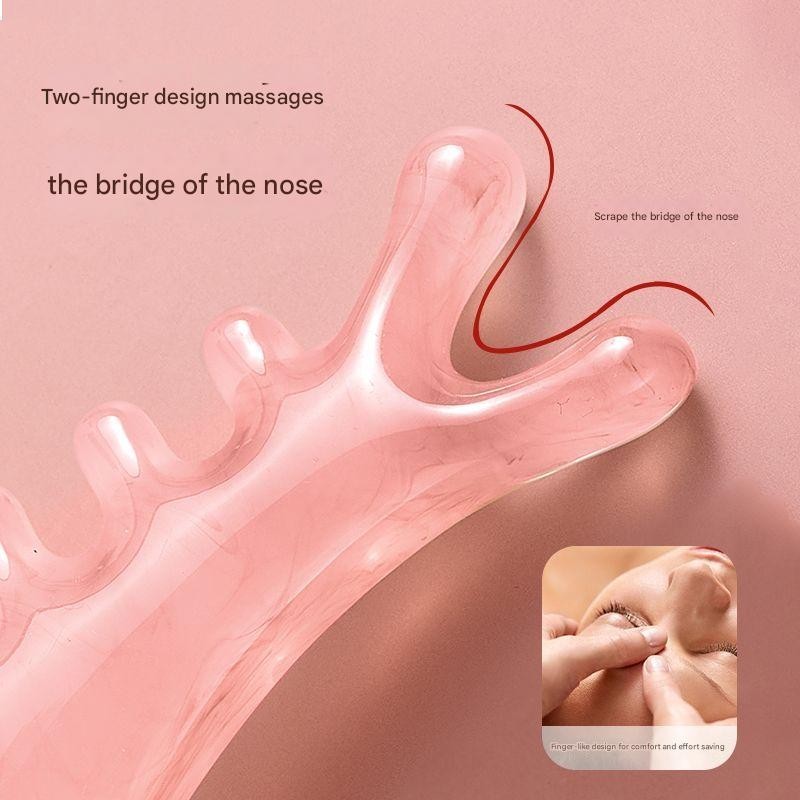 BÁN HOT Lược Massage kinh tuyến 4 trong 1 - Dụng cụ cạo đầu, mặt, tai và mũi, thúc đẩy thư giãn và tuần hoàn