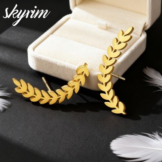 Skyrim Bông Tai Nữ Thiết Kế Wheatear Nhẫn Trang Sức Thời Trang Cho Nữ & Bé Gái