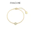 FanciMe Sweetheart Vòng tay bạc sô cô la Món quà trang sức tinh tế dành cho nữ
