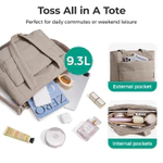 BAGSMART Túi Đeo Vai Thời Trang Puffy Túi Đeo Ngang Xách Nữ Túi Tote Chống Thấm Nước Cho Du Lịch Ngoài Trời Làm Việc Đại Học — ảnh 4