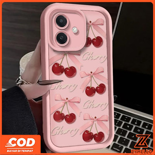 Thích hợp cho OPPO A6X A6 A5X A5i A6 PRO A5 5G A3 A3X A18 A17 A60 A38 A79 A3 Pro A57 A77S A58 A7 A5S A12 F9 Pro A78 A17K Vỏ Điện Thoại TPU Chống Sốc Văn Bản Anh Đào Đơn Giản