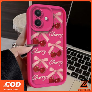 Thích hợp cho OPPO A6X A6 A5X A5i A6 PRO A5 5G A3 A3X A18 A17 A60 A38 A79 A3 Pro A57 A77S A58 A7 A5S A12 F9 Pro A78 A17K Vỏ Điện Thoại TPU Chống Sốc Văn Bản Anh Đào Đơn Giản