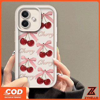Thích hợp cho OPPO A6X A6 A5X A5i A6 PRO A5 5G A3 A3X A18 A17 A60 A38 A79 A3 Pro A57 A77S A58 A7 A5S A12 F9 Pro A78 A17K Vỏ Điện Thoại TPU Chống Sốc Văn Bản Anh Đào Đơn Giản