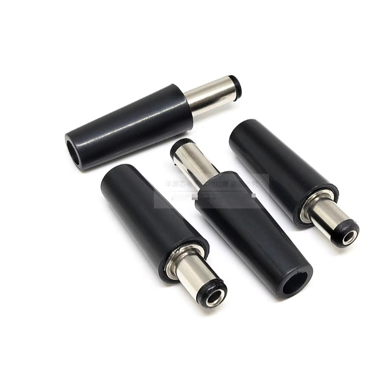 DC Cắm Điện 5.5*2.1/2.5mm Ống Tròn Nam, Phích Cắm Dây Hàn Ngắn/Dài