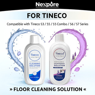 Dành Cho Tineco – Dung Dịch Vệ Sinh Sàn 500ml × 2 (Original + Lavender), Làm Sạch Sâu & Khử Mùi, An Toàn Cho S3 / S5 / S5 Combo / S6 / S7 Series