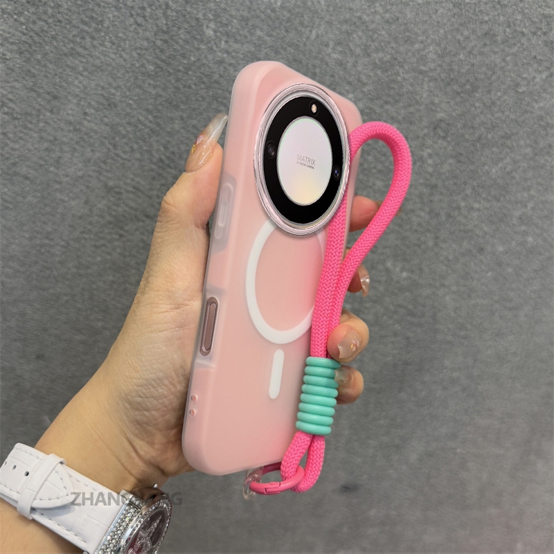 Ốp Lưng Cho Honor X9C X9B X9A Silicone TPU Mềm Ốp Lưng Điện Thoại Hút Từ Tính Cao Cấp Thẩm Mỹ Thiết Kế Mới Dây Treo Miễn Phí Và Tinh Tế