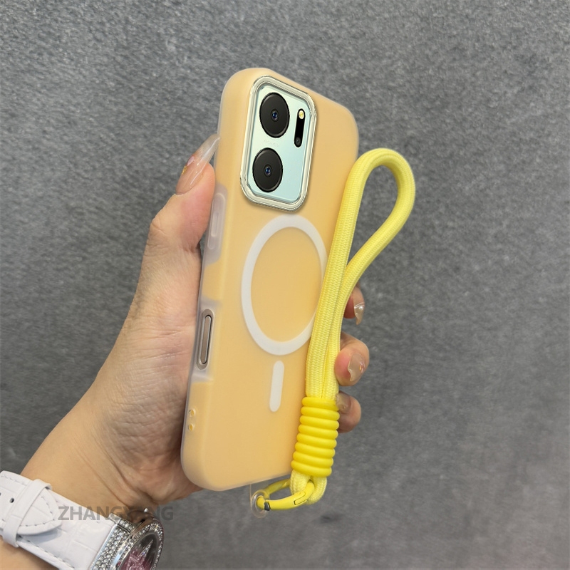 Ốp Lưng Cho OPPO Reno 14F 5G Silicone TPU Mềm Ốp Lưng Điện Thoại Hút Từ Tính Cao Cấp Thẩm Mỹ Thiết Kế Mới Dây Treo Miễn Phí Và Tinh Tế