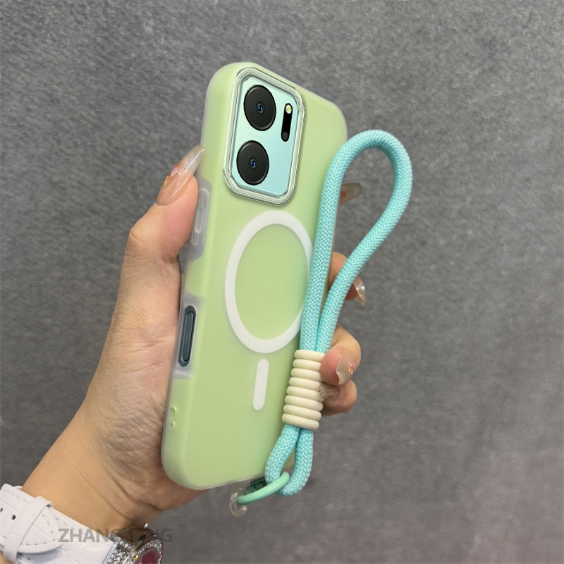 Ốp Lưng Cho OPPO Reno 14F 5G Silicone TPU Mềm Ốp Lưng Điện Thoại Hút Từ Tính Cao Cấp Thẩm Mỹ Thiết Kế Mới Dây Treo Miễn Phí Và Tinh Tế