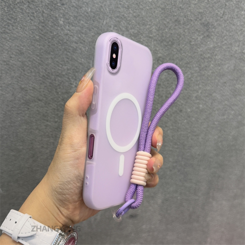 Ốp Lưng Cho iPhone X Xs Xr Xs Max Silicone TPU Mềm Ốp Lưng Điện Thoại Hút Từ Tính Cao Cấp Thẩm Mỹ Thiết Kế Mới Dây Treo Miễn Phí Và Tinh Tế
