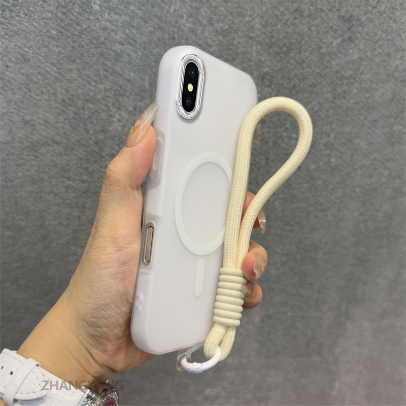 Ốp Lưng Cho iPhone X Xs Xr Xs Max Silicone TPU Mềm Ốp Lưng Điện Thoại Hút Từ Tính Cao Cấp Thẩm Mỹ Thiết Kế Mới Dây Treo Miễn Phí Và Tinh Tế