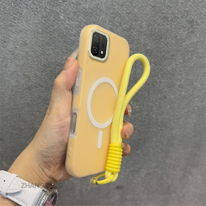 Ốp Lưng Cho OPPO A16K Silicone TPU Mềm Ốp Lưng Điện Thoại Hút Từ Tính Cao Cấp Thẩm Mỹ Thiết Kế Mới Dây Treo Miễn Phí Và Tinh Tế