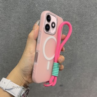 Ốp Lưng Cho OPPO A3 A3X Silicon Cao Cấp Cảm Giác Da Ốp Lưng Điện Thoại 2 Trong 1 Thiết Kế Thẩm Mỹ Có Chức Năng Hút Từ Tính Và Dây Miễn Phí