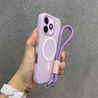 Ốp Lưng Cho OPPO A3 A3X Silicon Cao Cấp Cảm Giác Da Ốp Lưng Điện Thoại 2 Trong 1 Thiết Kế Thẩm Mỹ Có Chức Năng Hút Từ Tính Và Dây Miễn Phí