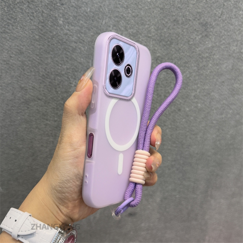 Ốp Lưng Cho OPPO A5 Pro 5G Silicone TPU Mềm Ốp Lưng Điện Thoại Hút Từ Tính Cao Cấp Thẩm Mỹ Thiết Kế Mới Dây Treo Miễn Phí Và Tinh Tế