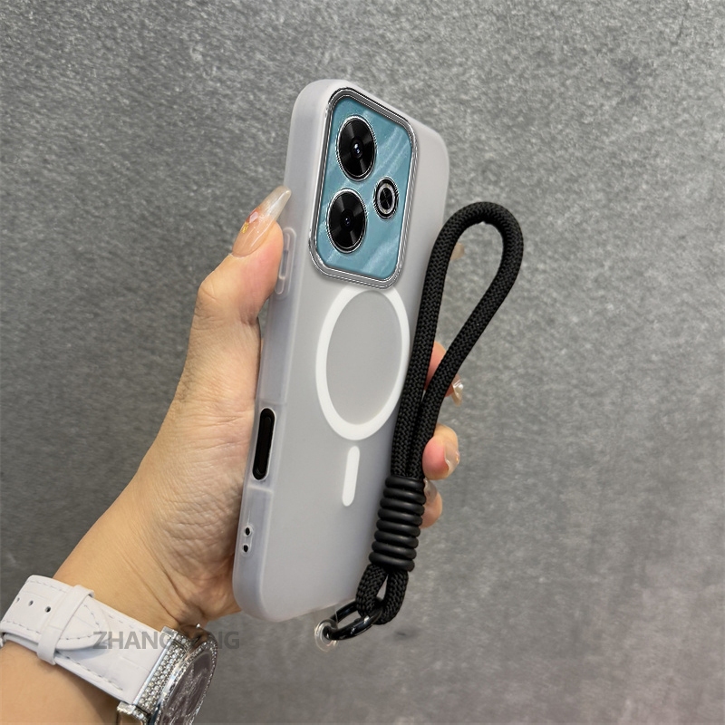 Ốp Lưng Cho OPPO A5 Pro 5G Silicone TPU Mềm Ốp Lưng Điện Thoại Hút Từ Tính Cao Cấp Thẩm Mỹ Thiết Kế Mới Dây Treo Miễn Phí Và Tinh Tế