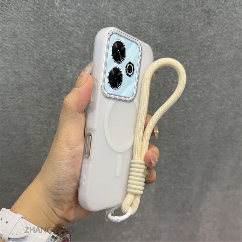 Ốp Lưng Cho OPPO A5 Pro 5G Silicone TPU Mềm Ốp Lưng Điện Thoại Hút Từ Tính Cao Cấp Thẩm Mỹ Thiết Kế Mới Dây Treo Miễn Phí Và Tinh Tế