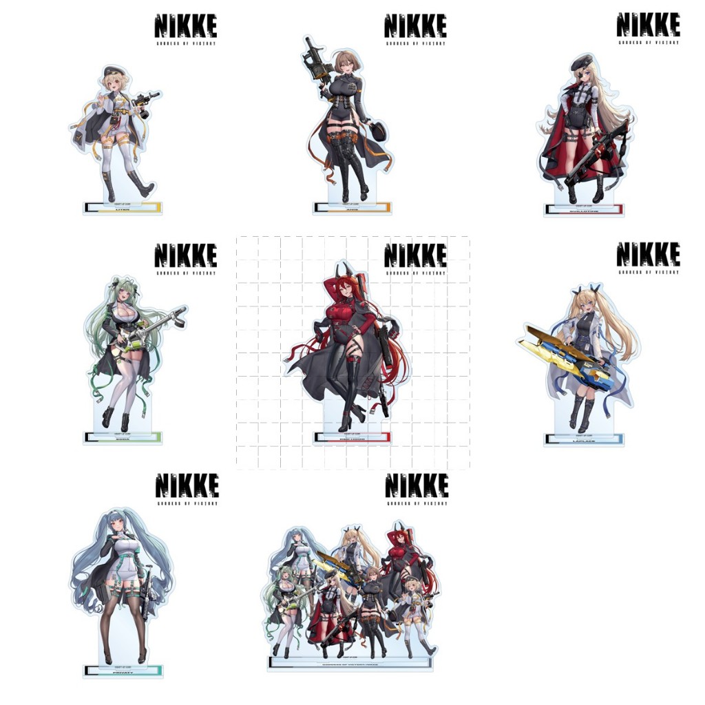 NIKKE Nữ Thần Chiến Thắng Acrylic Đứng Hình Privaty Laplace Red Hood Anime Game Merch Collection