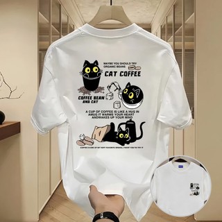✨Hàng có sẵn✨ Áo thun WASSUP họa tiết mèo nhỏ — Mẫu mới cho nam! 100% cotton, thời trang, Unisex