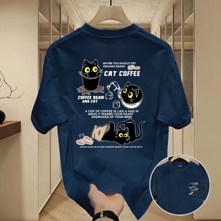✨Hàng có sẵn✨ Áo thun WASSUP họa tiết mèo nhỏ — Mẫu mới cho nam! 100% cotton, thời trang, Unisex