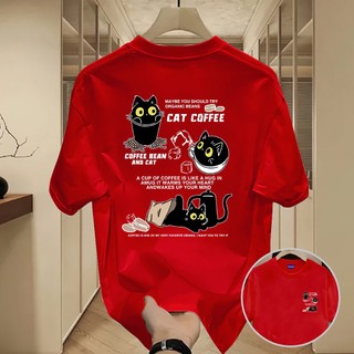 ✨Hàng có sẵn✨ Áo thun WASSUP họa tiết mèo nhỏ — Mẫu mới cho nam! 100% cotton, thời trang, Unisex