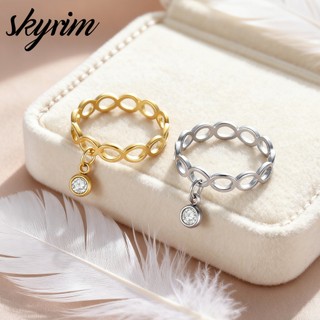 SKYRIM Titan Thép Không Gỉ Vòng Kim Cương Mặt Dây Chuyền, Trang Sức Thời Trang Cho Nam Giới Và Phụ Nữ