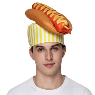 Người Lớn Ngộ nghĩnh Chó Nóng Đảng Nón Halloween 3D Thực Phẩm Cosplay Đầu Đầm Lễ Hội Nhà Cung Cấp Thực Phẩm Chủ Đề Đảng Trang Phục Phụ Kiện Quà Tặng Giáng Sinh