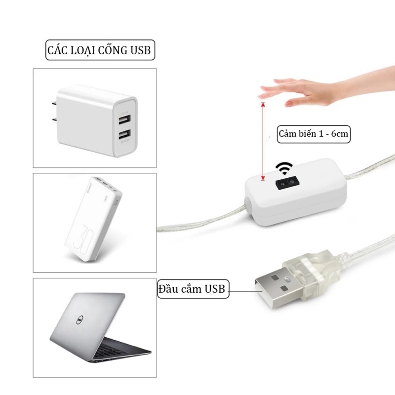 Đèn LED Tủ Bếp (5 mét) Cảm biến chuyển động/Led BếP SiêU SáNg/đèN BếP CảM BiếN/Led Strip Với Power Plug Light Strip | BigBuy360 - bigbuy360.vn