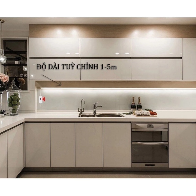 Đèn LED Tủ Bếp (5 mét) Cảm biến chuyển động/Led BếP SiêU SáNg/đèN BếP CảM BiếN/Led Strip Với Power Plug Light Strip | BigBuy360 - bigbuy360.vn