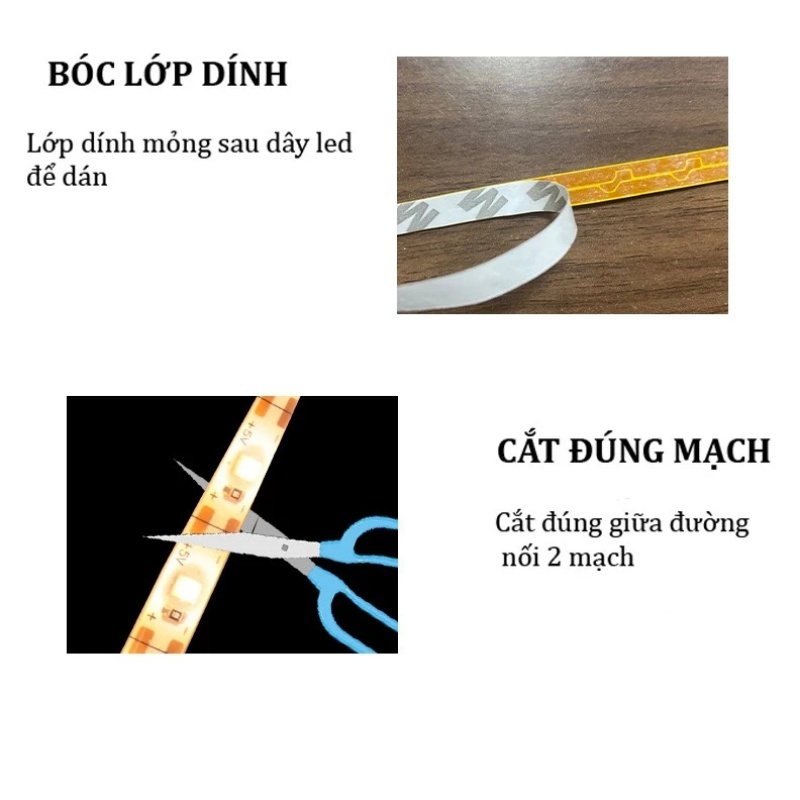 Đèn LED Tủ Bếp (5 mét) Cảm biến chuyển động/Led BếP SiêU SáNg/đèN BếP CảM BiếN/Led Strip Với Power Plug Light Strip | BigBuy360 - bigbuy360.vn