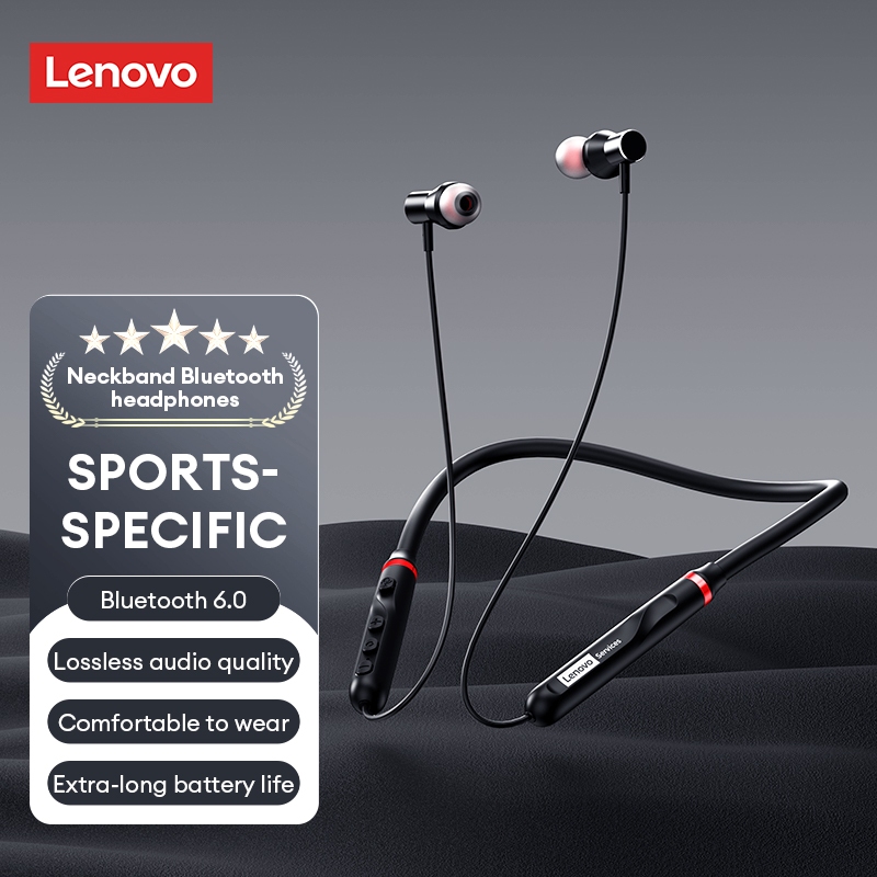 Tai nghe Bluetooth không dây đeo cổ Lenovo Y111 có micrô Tai nghe khử tiếng ồn Bass Thể thao Chạy bộ Tai nghe lâu trôi | BigBuy360 - bigbuy360.vn