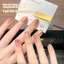 Golden 0 Trong Suốt Mắt Mèo Sơn Móng Tay Trắng Hoa Nước Vàng Hạt Thủy Tinh Mắt Mèo Làm Móng Tay