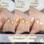 Golden 0 Trong Suốt Mắt Mèo Sơn Móng Tay Trắng Hoa Nước Vàng Hạt Thủy Tinh Mắt Mèo Làm Móng Tay