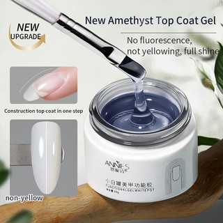 [ANNIES] Lớp niêm phong xây dựng thạch anh tím Sơn móng tay Keo dán móng tay Cửa hàng móng tay Lớp niêm phong keo đế chuyên dụng Đóng hộp