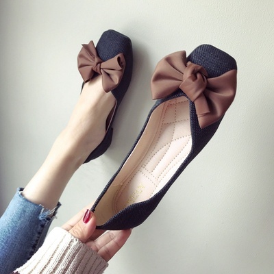 Size Lớn Giày Đế Bằng Nữ Size Lớn 46 Size 45 Size 44 Clear Stock QIUJING2025