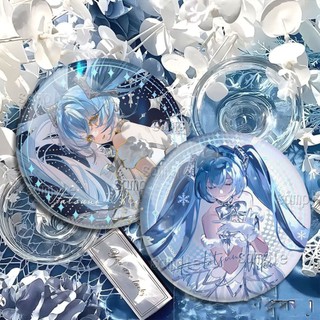 Huy hiệu Anime Hatsune Miku dùng làm nút cài áo và túi trang trí, phù hợp cosplay và quà tặng