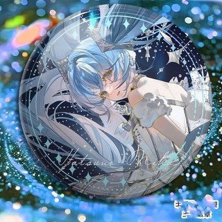 Huy hiệu Anime Hatsune Miku dùng làm nút cài áo và túi trang trí, phù hợp cosplay và quà tặng