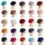 Jifang Trơn Rộng Vành Thiết Kế Tròn Co Giãn Modal Cotton Hồi Giáo Hijab Bên Trong Mũ PW80