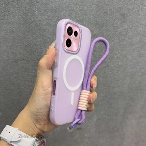 Ốp Lưng Cho OPPO A6 Pro 5G Silicone TPU Mềm Ốp Lưng Điện Thoại Hút Từ Tính Cao Cấp Thẩm Mỹ Thiết Kế Mới Dây Treo Miễn Phí Và Tinh Tế