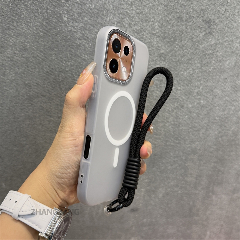 Ốp Lưng Cho OPPO A6 Pro 5G Silicone TPU Mềm Ốp Lưng Điện Thoại Hút Từ Tính Cao Cấp Thẩm Mỹ Thiết Kế Mới Dây Treo Miễn Phí Và Tinh Tế