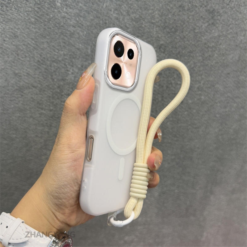 Ốp Lưng Cho OPPO A6 Pro 5G Silicone TPU Mềm Ốp Lưng Điện Thoại Hút Từ Tính Cao Cấp Thẩm Mỹ Thiết Kế Mới Dây Treo Miễn Phí Và Tinh Tế