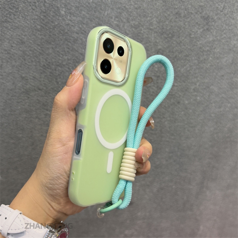 Ốp Lưng Cho OPPO A6 Pro 5G Silicone TPU Mềm Ốp Lưng Điện Thoại Hút Từ Tính Cao Cấp Thẩm Mỹ Thiết Kế Mới Dây Treo Miễn Phí Và Tinh Tế