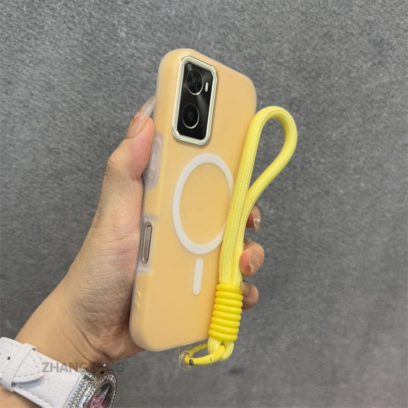 Ốp Lưng Cho OPPO A36 A76 A96 Silicon TPU Mềm Ốp Lưng Điện Thoại Hút Từ Tính Cao Cấp Thẩm Mỹ Thiết Kế Mới Dây Treo Miễn Phí Và Tinh Tế