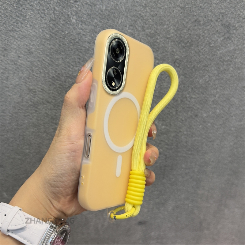 Ốp Lưng Cho OPPO A98 A97 5G Silicone TPU Mềm Ốp Lưng Điện Thoại Hút Từ Tính Cao Cấp Thẩm Mỹ Thiết Kế Mới Dây Treo Miễn Phí Và Tinh Tế