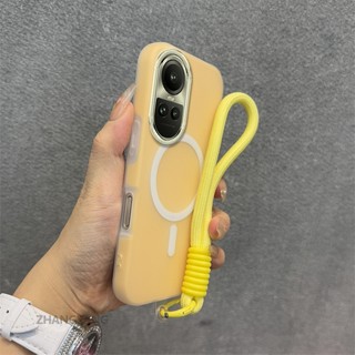 Ốp Lưng Cho OPPO RENO 10 5G RENO 10 Pro 5G Vỏ Điện Thoại Silicon Cao Cấp Cảm Giác Da 2 Trong 1 Thiết Kế Thẩm Mỹ Có Chức Năng Hút Từ Tính Và Dây Miễn Phí