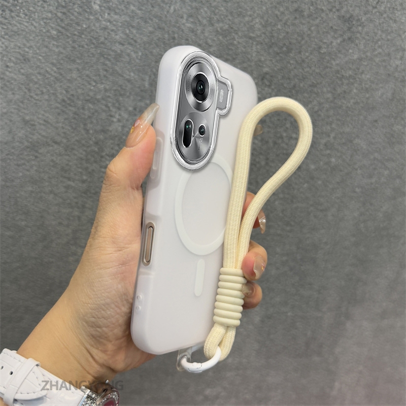 Ốp Lưng Cho OPPO RENO 11 5G RENO 11 Pro 5G Silicone TPU Mềm Ốp Lưng Điện Thoại Hút Từ Tính Cao Cấp Thẩm Mỹ Thiết Kế Mới Dây Treo Miễn Phí Và Tinh Tế