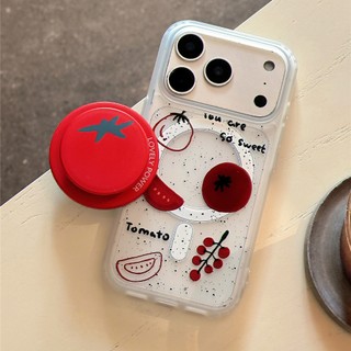 Ốp lưng họa tiết cà chua đỏ cho iPhone 11 12 Pro 13 Pro Max 15 Pro Max 14 16 Pro 16 Plus 17 Air 17 Pro 17 Pro Max